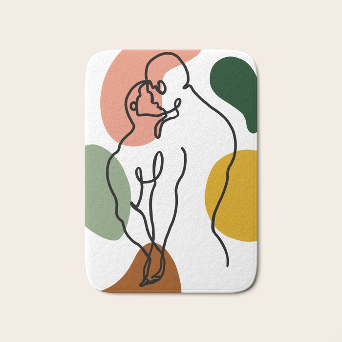 NOODDOODs Lines 3 Bath Mat Gallery Image 1