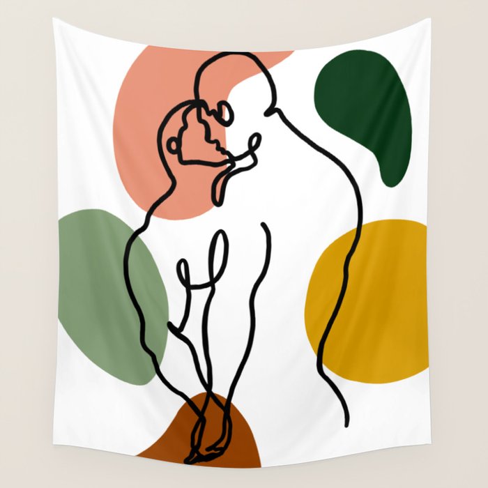 NOODDOODs Lines 3 Wall Tapestry Gallery Image 4