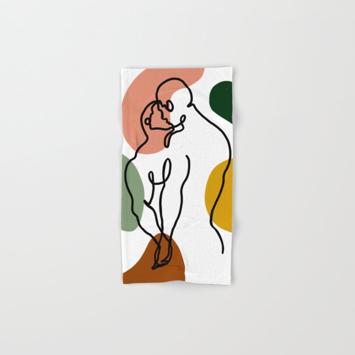 NOODDOODs Lines 3 Bath Towel Gallery Image 1