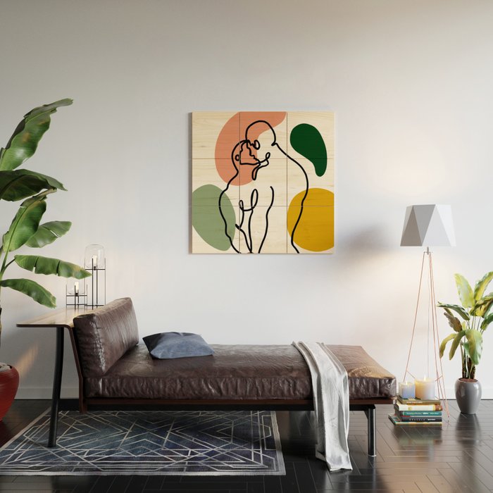 NOODDOODs Lines 3 Wood Wall Art Gallery Image 2