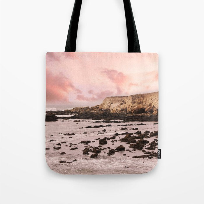 Sunset Beach Cliffs at Low Tide  Tote Bag Gallery Image 1