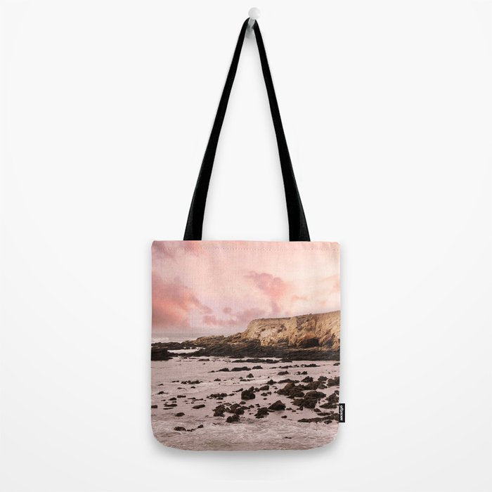 Sunset Beach Cliffs at Low Tide  Tote Bag Gallery Image 2