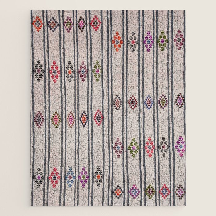 Moroccan Vintage Rug Jigsaw Puzzle Gallery Image 1