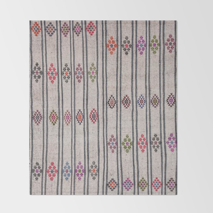 Moroccan Vintage Rug Throw Blanket Gallery Image 2