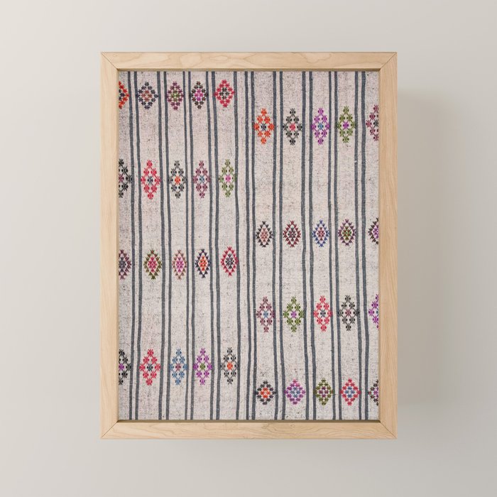 Moroccan Vintage Rug Mini Art Print Gallery Image 1
