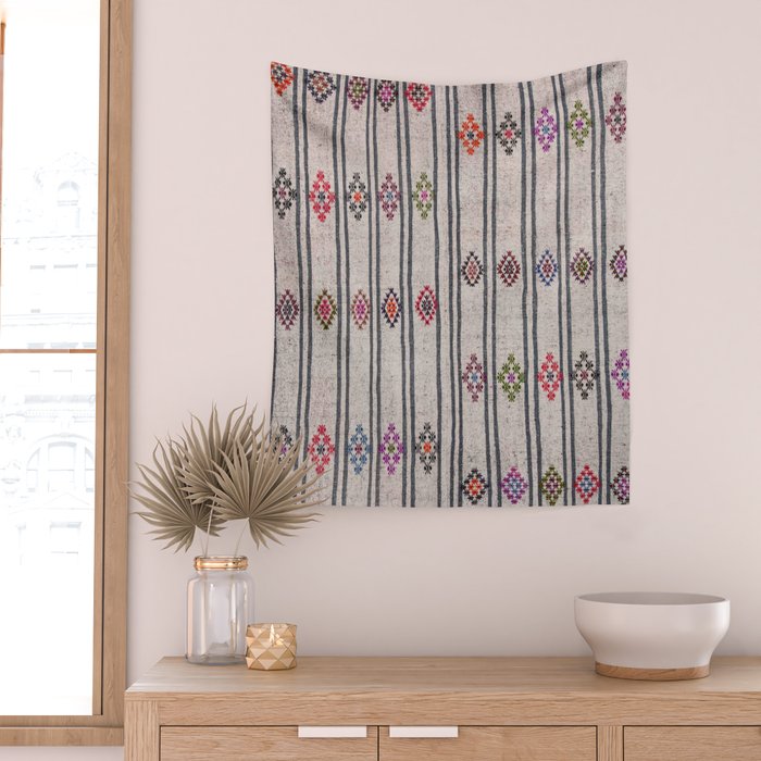 Moroccan Vintage Rug Wall Tapestry Gallery Image 2