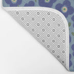Little flowers blue Bath Mat Gallery Image 2