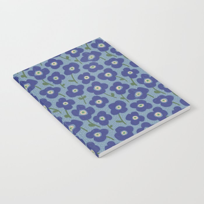Little flowers blue Notebook Gallery Image 2