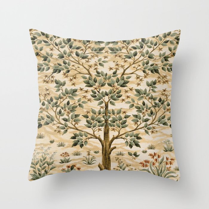William Morris Tree Of Life, Morris Tree  Throw Pillow Gallery Image 6