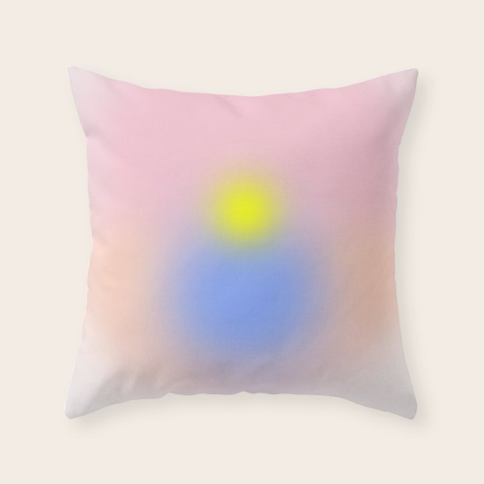 Morning Silence II - Gradient Throw Pillow Gallery Image 6