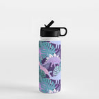 Jungle Dinosaur - Purple Water Bottle Gallery Image 1