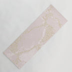 Elegant modern blush pink gold pastel marble Yoga Mat Gallery Image 1