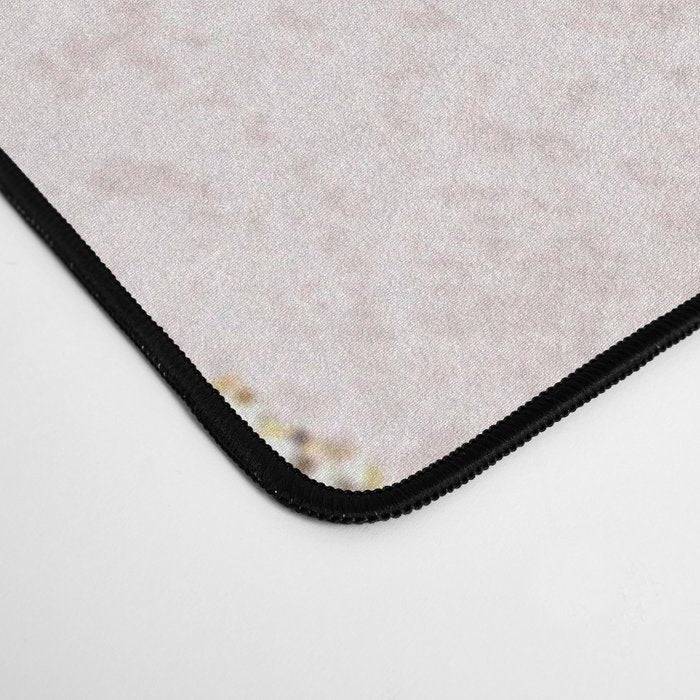 Elegant modern blush pink gold pastel marble Desk Mat Gallery Image 4