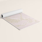 Elegant modern blush pink gold pastel marble Yoga Mat Gallery Image 2