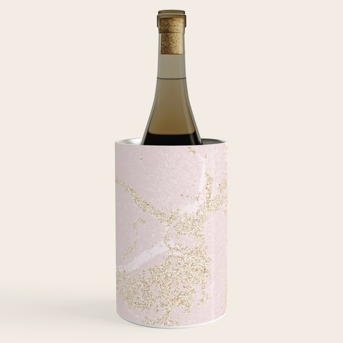Elegant modern blush pink gold pastel marble Wine Chiller Gallery Image 3