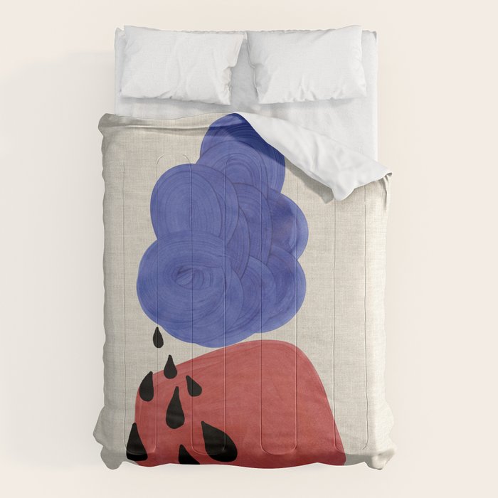 Blue Rain Clouds Comforter Gallery Image 6