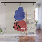 Blue Rain Clouds Wall Mural Gallery Image 1
