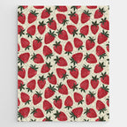Hand Drawn Vintage Strawberry Pattern Jigsaw Puzzle Gallery Image 1