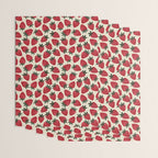 Hand Drawn Vintage Strawberry Pattern Wrapping Paper Gallery Image 3
