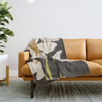 Midnight Bloom Throw Blanket Gallery Image 1