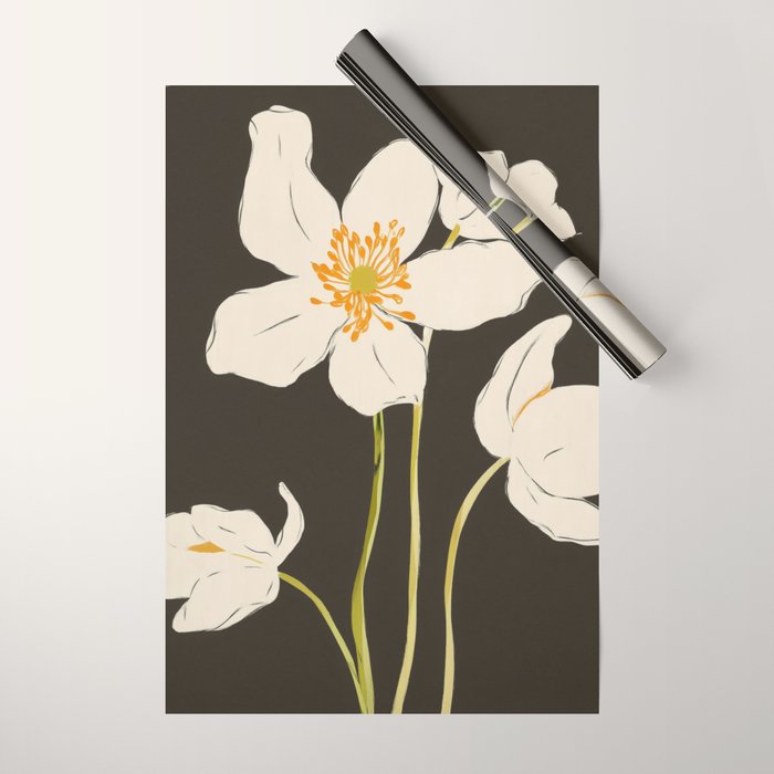 Midnight Bloom Wrapping Paper Gallery Image 1