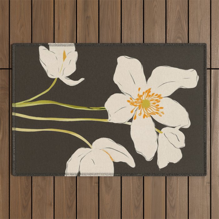 Midnight Bloom Outdoor Rug Gallery Image 1