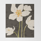 Midnight Bloom Throw Blanket Gallery Image 2