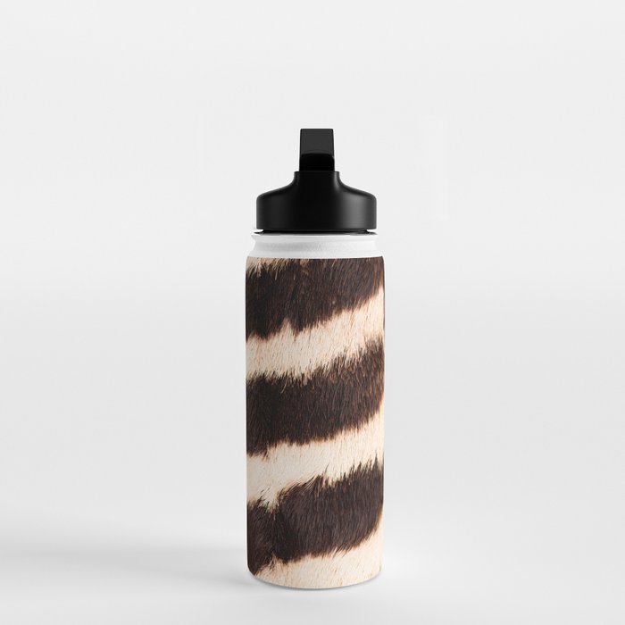 Zebra - zebra stripes -zebra skin - genuine - beautiful  Water Bottle Gallery Image 3