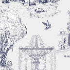 Toile de Jouy Modern Vintage French Lovers Blue & White Art Print Coffee Mug Gallery Image 2