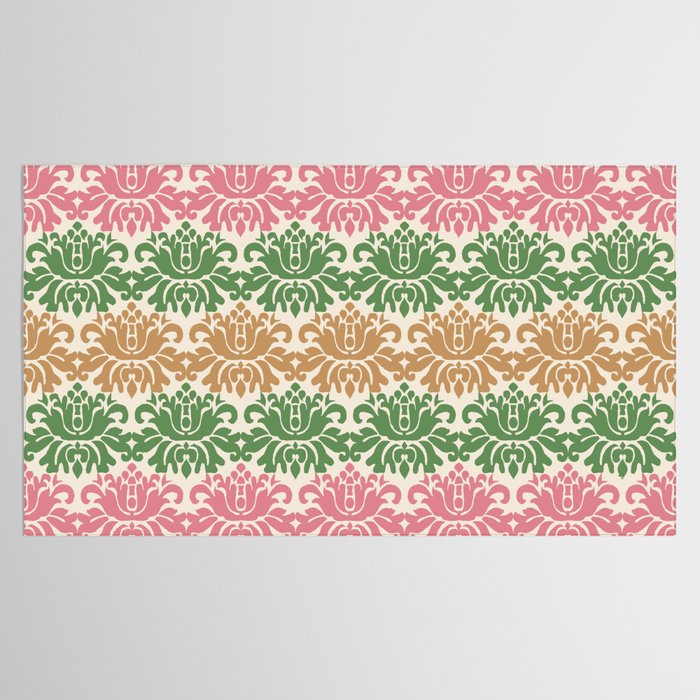 Vintage Damask Floral Pattern Tablecloth Gallery Image 2