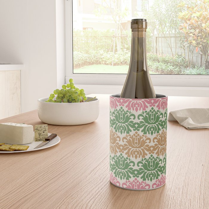 Vintage Damask Floral Pattern Wine Chiller Gallery Image 4