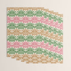 Vintage Damask Floral Pattern Wrapping Paper Gallery Image 3