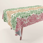 Vintage Damask Floral Pattern Tablecloth Gallery Image 1