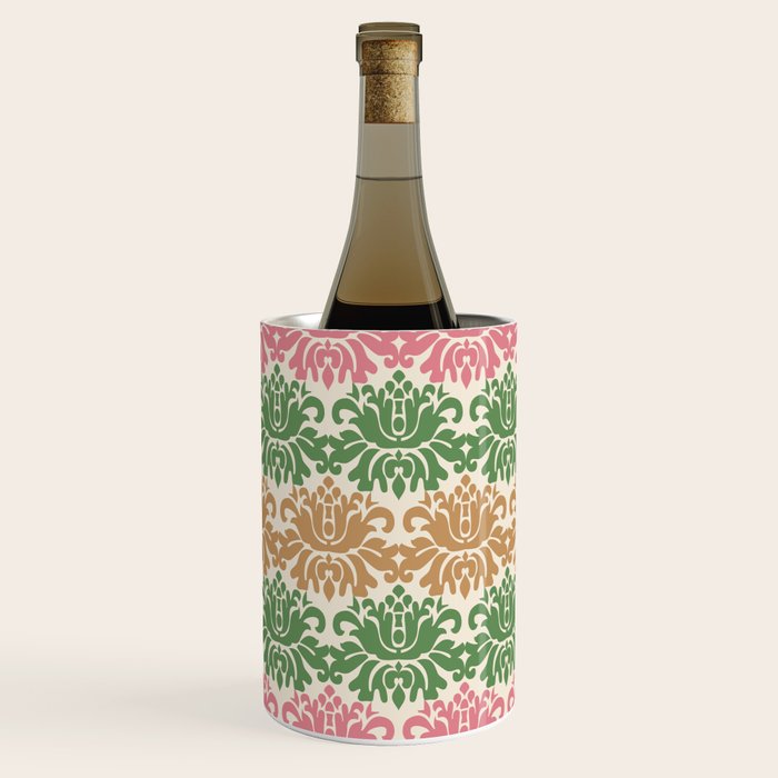 Vintage Damask Floral Pattern Wine Chiller Gallery Image 2