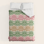 Vintage Damask Floral Pattern Duvet Cover Gallery Image 6