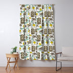 Island Tiki - White Window Curtain Gallery Image 5