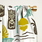Island Tiki - White Window Curtain Gallery Image 2