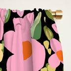 Retro vintage pink daisies pattern  Window Curtain Gallery Image 2