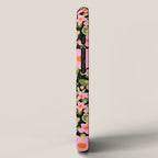 Retro vintage pink daisies pattern  iPhone Case Gallery Image 2