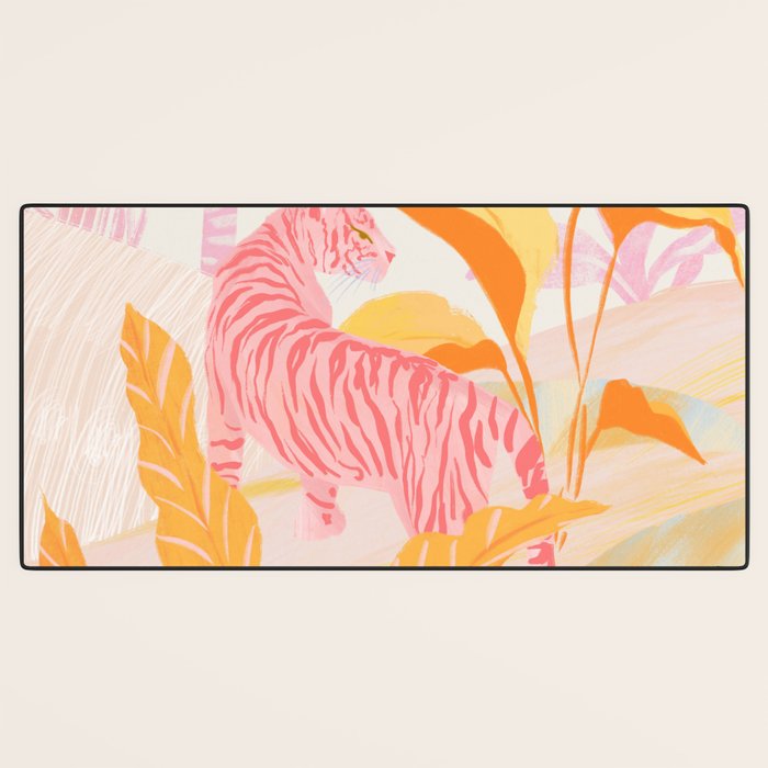 Pink Jungle Desk Mat Gallery Image 3