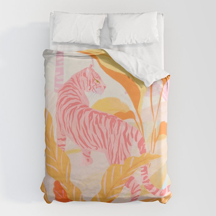 Pink Jungle Duvet Cover Gallery Image 1