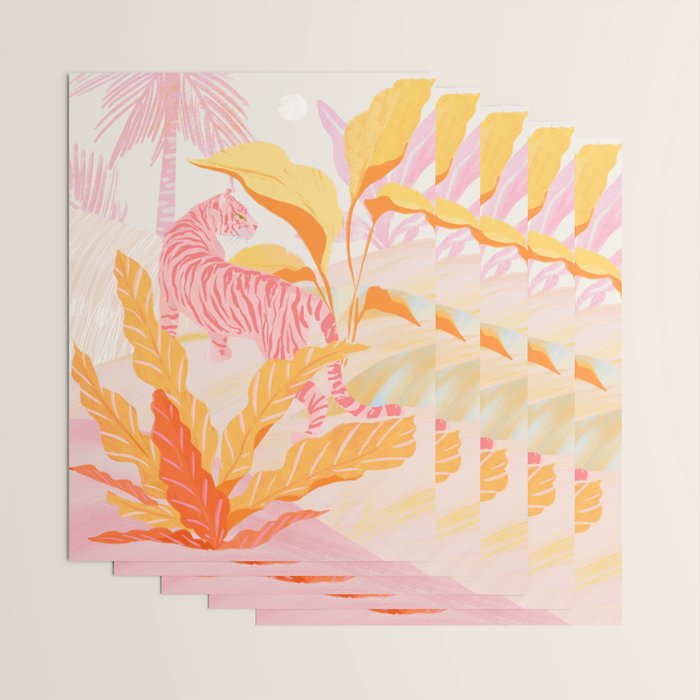 Pink Jungle Wrapping Paper Gallery Image 3