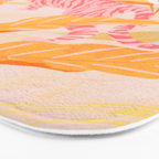 Pink Jungle Bath Mat Gallery Image 3