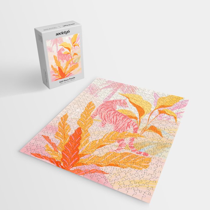 Pink Jungle Jigsaw Puzzle Gallery Image 2