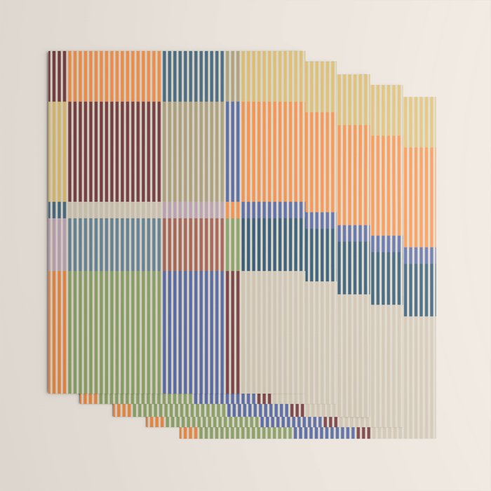 Linear Bauhaus Pattern 3. Wrapping Paper Gallery Image 3