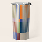 Linear Bauhaus Pattern 3. Travel Mug Gallery Image 2