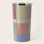 Linear Bauhaus Pattern 3. Travel Mug Gallery Image 1