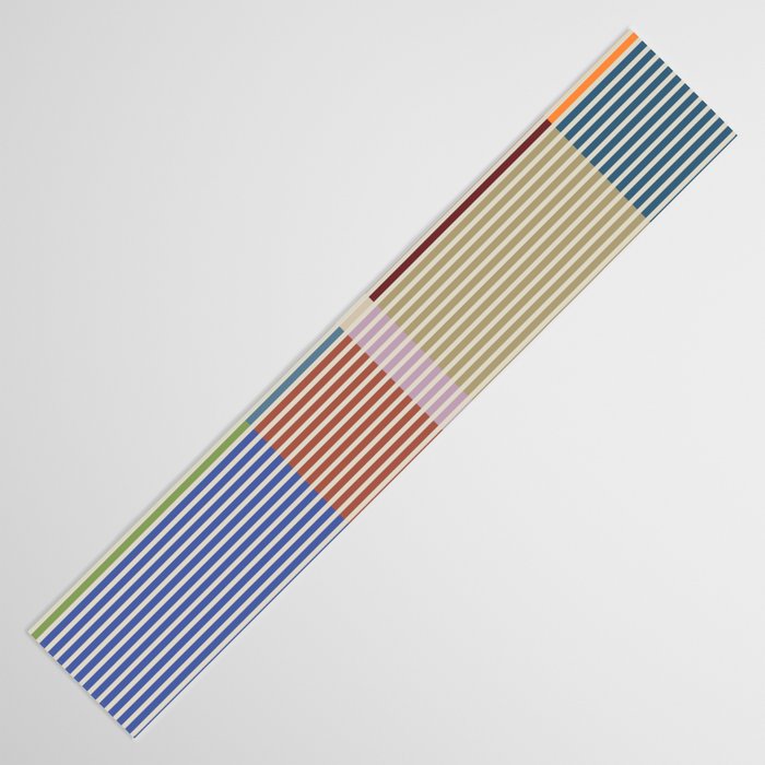 Linear Bauhaus Pattern 3. Table Runner Gallery Image 3