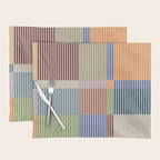 Linear Bauhaus Pattern 3. Placemat Gallery Image 1