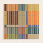 Linear Bauhaus Pattern 3. Wood Wall Art Gallery Image 1